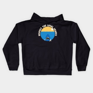 Respect the local sharks Kids Hoodie